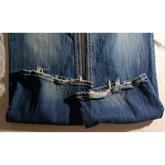 Buckle Jeans Mens 38R 38x32 Blue Denim BKE Tyler Straight Leg Faded Western #3 - Picture 2 of 8